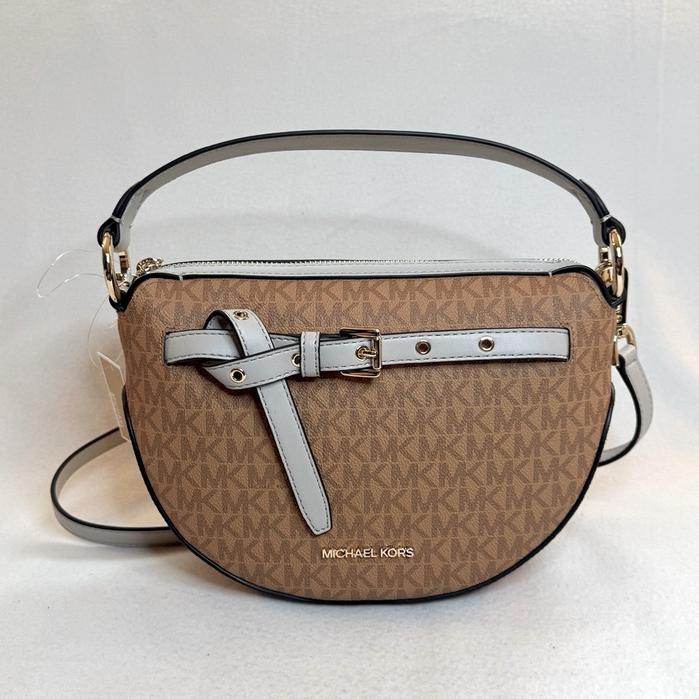 Michael Kors Emilia Half Moon Crossbody Bag